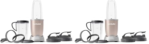 Image of nutribullet Pro 900 Watt Personal Blender - 13-Piece High-Speed Blender /Mixer System,Champagne,(Pack of 2)