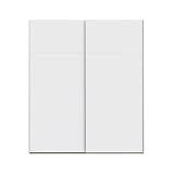 AVANTI TRENDSTORE - Lajatico - Armadio in colore bianco con 2 ante scorrevoli, ideale per soffitti alti grazie alle sue misure ca LAP 200,1x235x61,2cm. Disponibile in varie misure di larghezza.