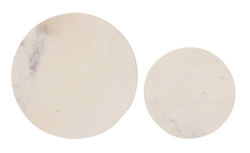 Creative Co-Op Minimalist Round Marble Charcuterie Or Cutting Board, White #TOP1