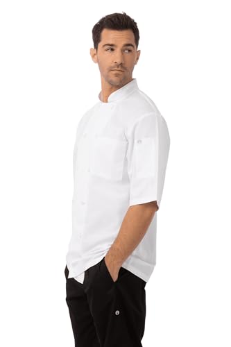 Chef Works JLCV-BLK Montreal Cool Vent Basic Chef Coat, Black, 2X-Large
