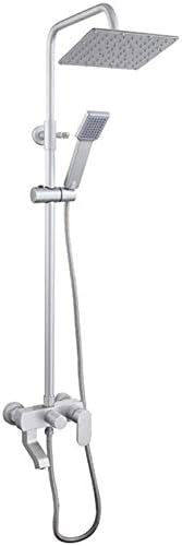 HXR Spatial shower Antique aluminum golden shower set Golden shower faucet with lifting Shower mixer with silver bathtub