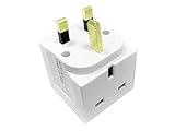 BAANI 2 Way Double Plug Adaptor - Multi Plugs Extension Sockets Adapter - UK 3 Pin Socket Extensions 250V 13 Amp - Power Extender Multiplug Block for Kitchen, Office, PC, TV, Indoor Lighting - Image 5