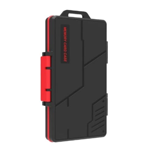 Histeaa Caja de almacenamiento para tarjetas de memoria impermeable, a prueba de caídas y presión, caja de almacenamiento para tarjetas CF-A/SD/TF/XQD/-B, caja de almacenamiento para tarjetas de