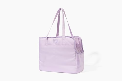Come Here Buddy Small Dog Pet Carrier Tote Bag, for Small Dogs and Cats. Made from Recycled Water Bottle (Lilac) -  Chbtb-001