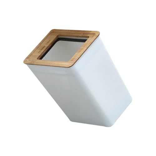 Poubelle de style nordique avec couvercle bois pour maison