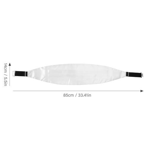 Juego de fajín y corbata de moño para hombre blanco miniatura 2