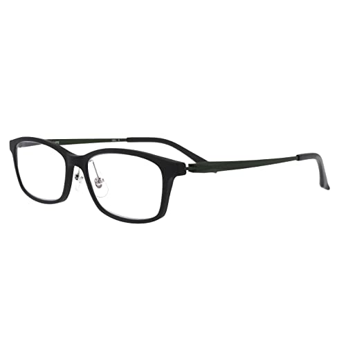 FEELLIFE 弾性樹脂 軽量 メンズ リーディンググラス Fl-2000-2 +1.50 ブラック スクエア