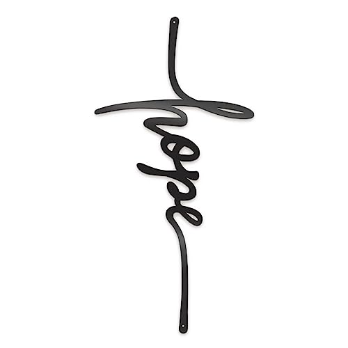 ViveGate Hope Sign Metal Cross Wall Decor, 16.5