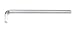 Produktbild 6-Kant Stiftschlüssel HEX TOPTUL 19 mm extra lang Länge: 380mm