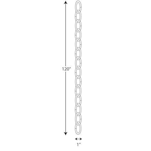 Image of Progress Lighting Accessory Chain - 10' of 9 Gauge Chain, Indoor & Outdoor, P8757-108, Oil Rubbed Bronze