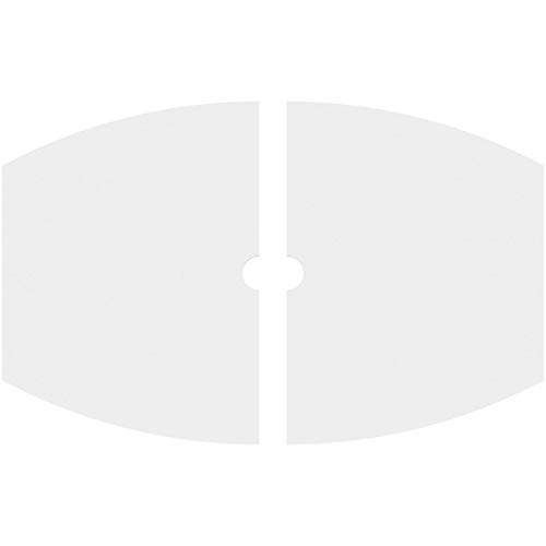 Image of Ekena Millwork CMP30X20KY2-02000 Kailey Architectural Grade PVC Contemporary, Two Piece Urethane Ceiling Medallions 30 inchW x 20 inchH x 2 inchID x 16 1 /4 inchC x 1 inchP