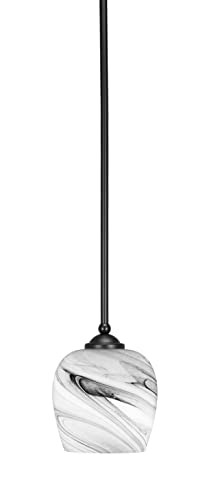 Toltec Lighting 560-MB-4819 Zilo - 1 Light Stem Hung Mini Pendant-7 Inches Tall and 6 Inches Wide