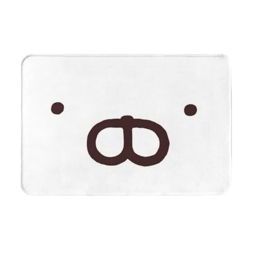 うさまる バスマット トイレマット 足ふきマット 玄関マット お風呂マット 屋外 室内 滑り止め 吸水 防滑 廊下 洗面台 浴室 かわいい おしゃれ アニメ キャラクター 60*40cm