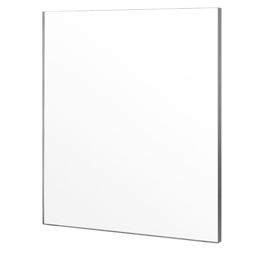 HEIHAK Foglio di plexiglass trasparente, 300 x 300 mm, spessore 10 mm, foglio di plastica Perspex trasparente, fogli acrilici trasparenti resistenti per cornici, pittura, progetti espositivi,
