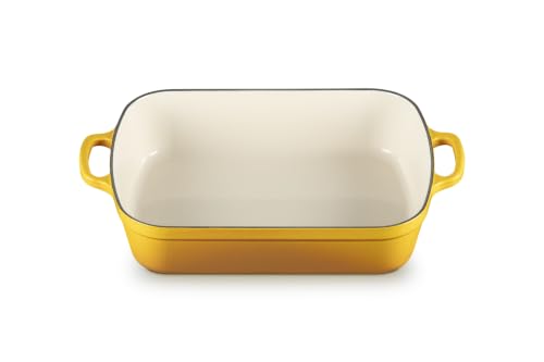 Image of Le Creuset Enameled Cast Iron Rectangular Roaster, 5.25 qt., Nectar | 5.25 qt. (9.8 inch x 13 inch)
