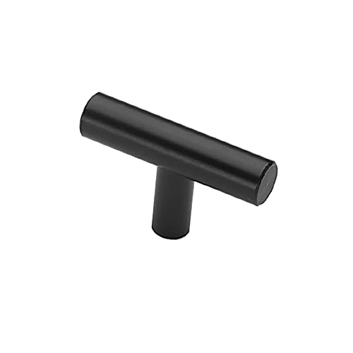 1 Pièces Poignet de Porte Cuisine Poignées de Placard Poignées de Tiroir Noires Poignée de Meuble en Aluminium Poignées de Porte pour Porte,Tiroir, Mobilier, Armoire,Avec vis (Single hole) Cover