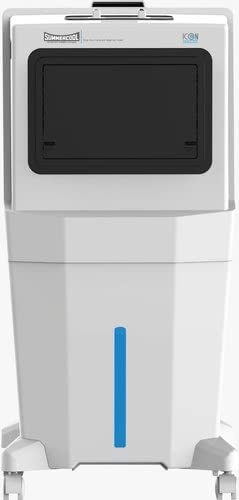 Summercool Icon 72L Desert Air Cooler- Honeycomb padding and powerful blower fan- white & black