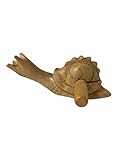 Handcrafted Wooden Percussion Snail, Traditional Folk Musical Instrument, Natural...