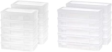 IRIS Estuche de suministro modular mediano, paquete de 10 con estuche de suministro modular IRIS 585172, sin PVC, grande, paquete de 10, transparente