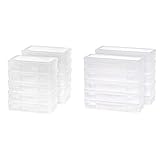 IRIS Medium Modular Supply Case, 10 Pack with IRIS 585172 Modular Supply Case, PVC-Free,Large,10 Pack, Clear