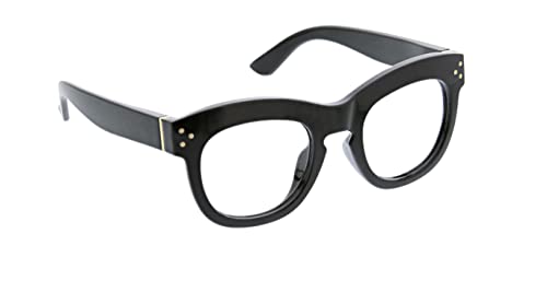 Peepers by PeeperSpecs Women's Bravado Oversized Blue Light Blocking Reading Glasses, Black, 49 + 1.5 - Thumbnail 2