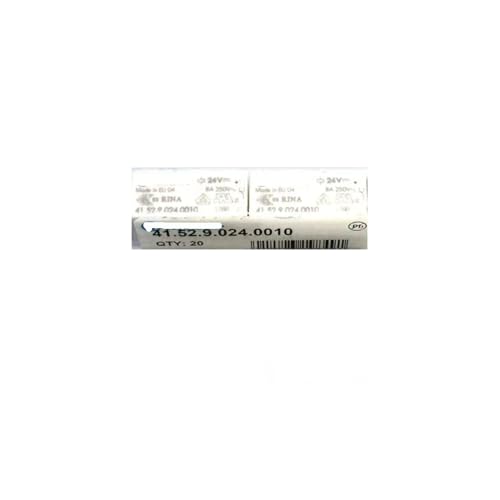 Relé electromagnético de 24 VCC y 8 pines con base 93.02.7.024 para control industrial de 8A