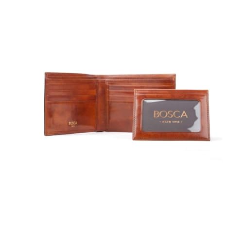 Bosca Mens Old Leather Credit Wallet w/ID Passcase (Amber)4