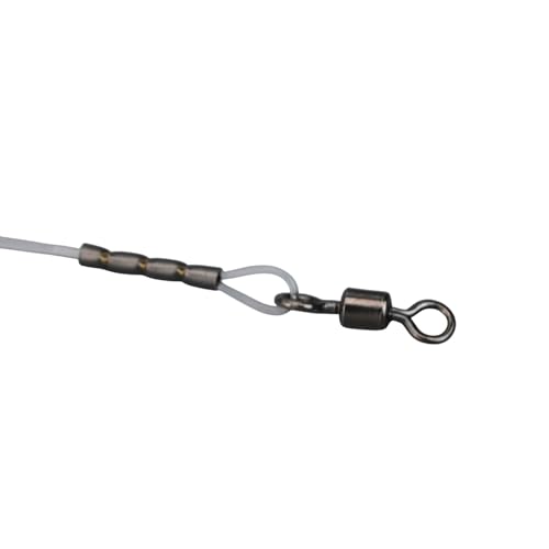 10 Líderes de Pesca Fluorocarbono con Roll Swivel miniatura 3