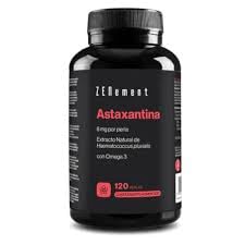 Astaxantina con Omega 3 120 Perlas – Pack de 2, Formato Ahorro con Carotenoide Activo para la Salud Visual, Cutánea y Cardiovascular