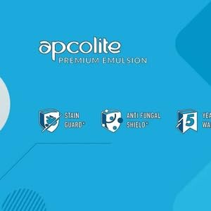 Image of Asian Paint Apcolite Premium Emulsion White Interior /Exterior Emulsion - Smooth Finish | Wide Colour Range, Washable | 4 Liter (White)