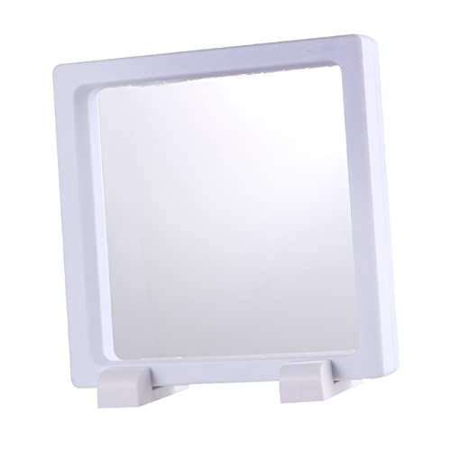 SHERCHPRY Satz Aufgehängte Schmuckvitrine Schwebender Rahmen Für Schmuck Vitrine Mit Schwebendem Rahmen Schwimmende Halterung Ansehen Betrachten Bilderrahmen Weiß 3d Armband