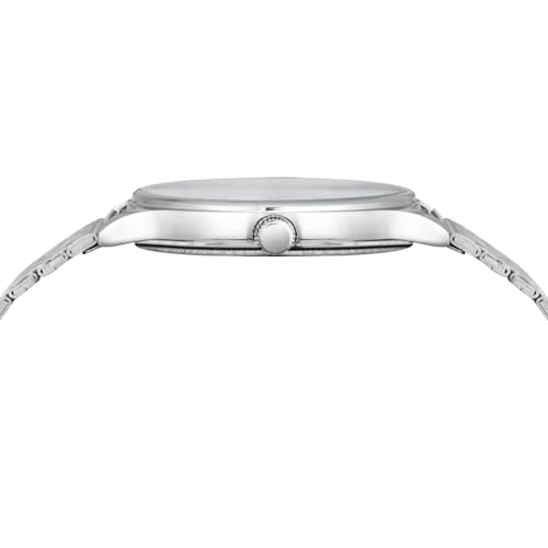 Image of CRESTELLO Stainless Steel Chain Analog Wrist Watch for Men (Brown /Blue Dial) | 1 Year Warranty* | CR-WT253-CH