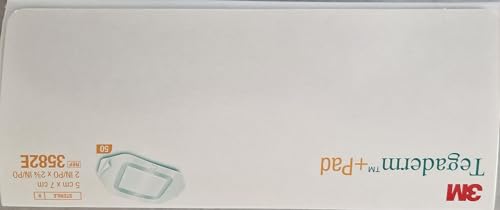 Tegaderm 3582 Bandages, Pad 3M, 5 cm x 7 cm (Pack of 50)