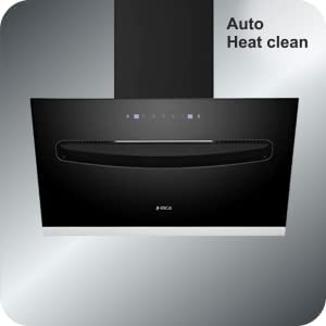 Image of Elica 90cm 1200 m3 /hr Filterless Autoclean Kitchen Chimney with 15 Years Motor & 5 Years Comprehensive Warranty | EFL-S907 HAC LTW VMS | Touch + Motion Sensor Control | Black