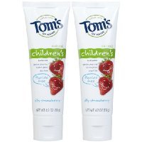 Tom's of Maine Fluoride Free Children's Toothpaste-Silly Strawberry-4.2 oz, 2 pk