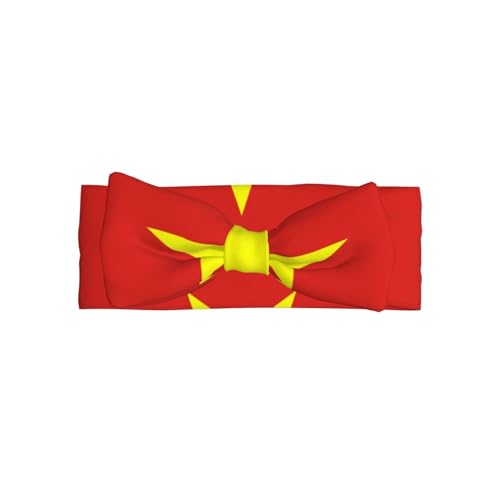Vietnamese flag Printed baby bow headband - Soft and elastic material, suitable for newborns, babies, and toddlers
