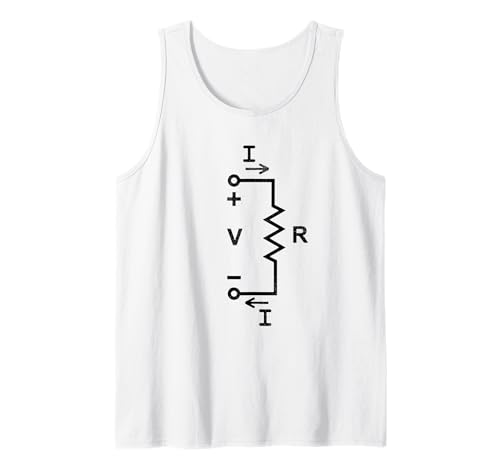 Ohms Law Diagram - Electrical Engineer Physics Math Tank Top