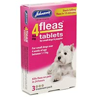 New Johnsons Flea Tablets Treatment for Small Dogs Puppies