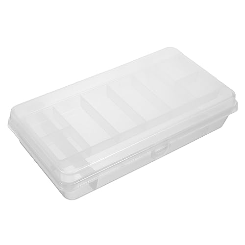 VANZACK Fishing Tackle Storage Box Portable Fishing Tools Organizer with Dividers Compact Design for Hooks Baits Accessories Durable and Easy to Carry