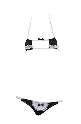 RONGYEE - Conjunto de bikini sexy para mujer, anime, cosplay, sexy, Lolita, lindo y sujetador kawaii - - Talla única