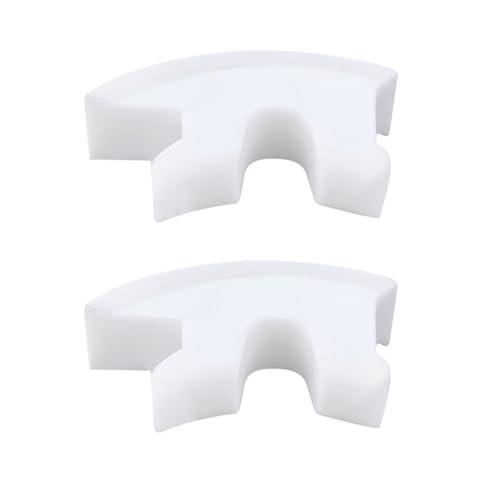 SG Store 2 Stück Quadratischer Dämpferring für Toilettensitz Dekorative Abdeckung Kompatibel mit Duravit OE 1004910000 16,7 X 10,4 Mm Toilettensitz-Befestigungen Weiß