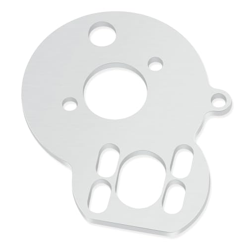 JGGZONE Losi Micro-B Stainless Steel Motor Mount Plate Fixed Bracket Compatible with LOSI 1/24 Micro-B 2WD Buggy RTR-LOS00007 Upgrade Parts - Silver