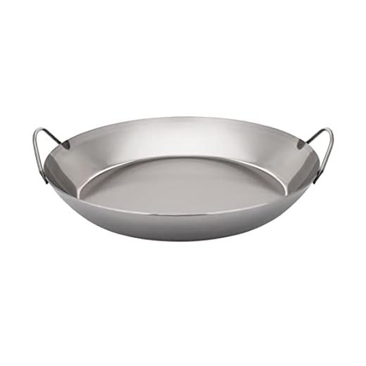 Matfer Bourgeat Black Steel Paella Pan, 17 3/4"