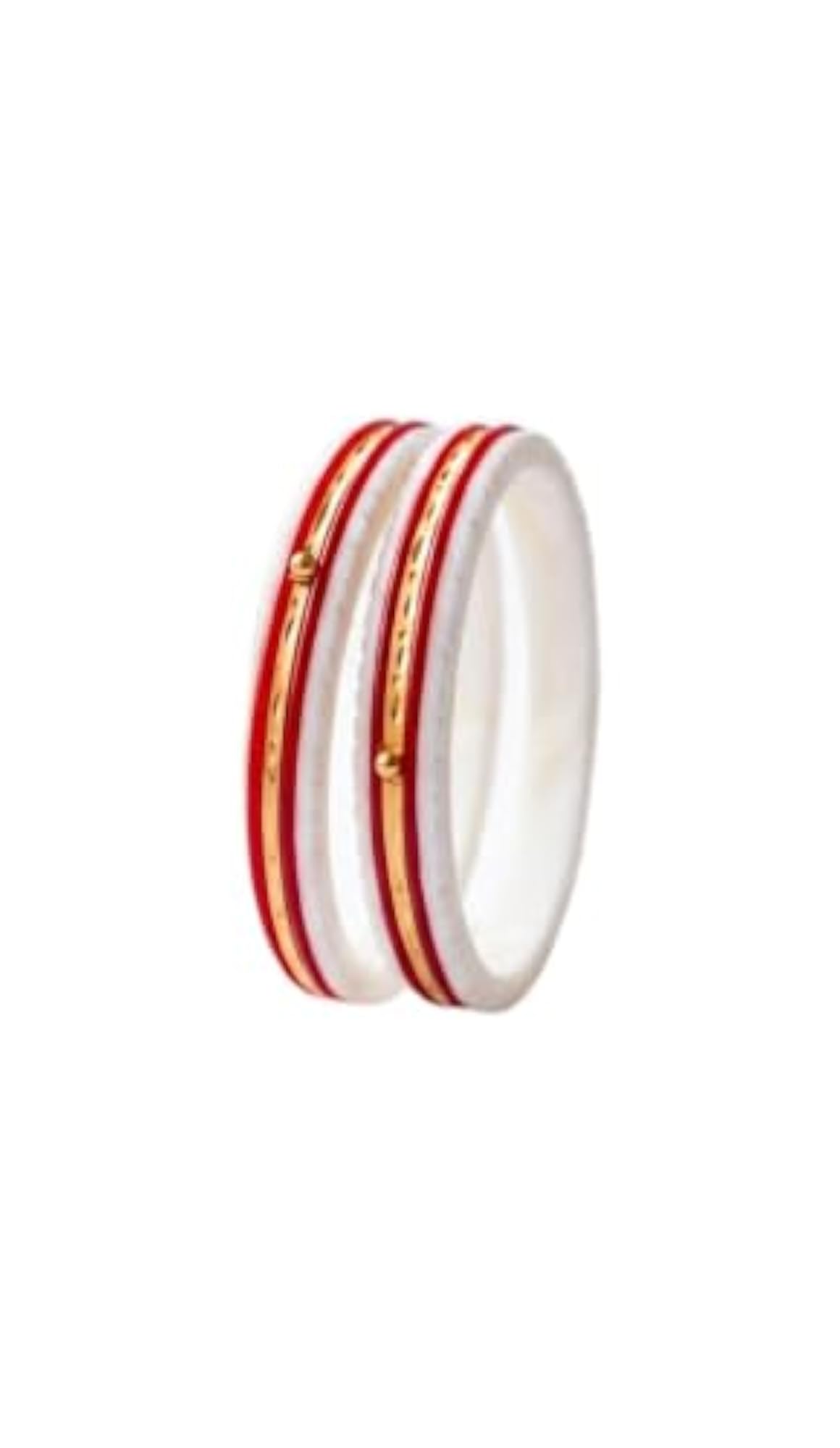 Women's Gold-Plated Shakha Pola Pair Bangles