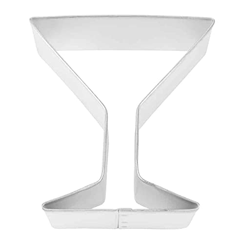 Ncs Wine 4", Margarita 4", And Martini 4" Glasses Cookie Cutter Set - 3 Piece - Tinplated Steel #TOP3
