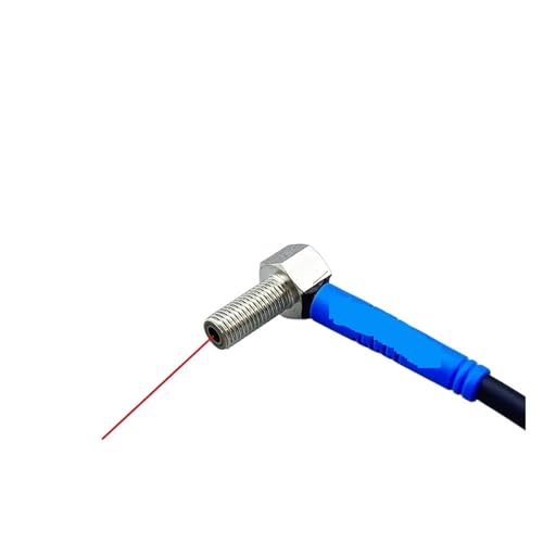 Capteur photoélectrique M6 avec spot de 0,5 mm à 2 mm à angle droit 90°