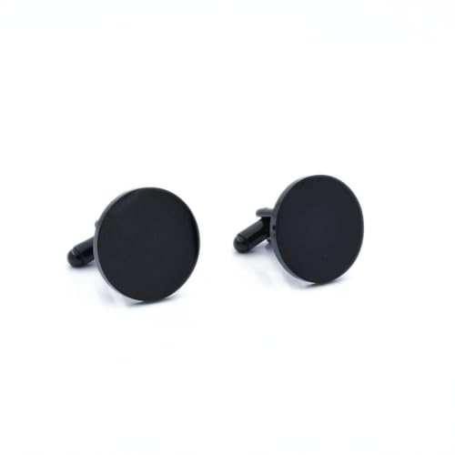 Mancuernillas redondas para hombre personalizadas plata/oro miniatura 1
