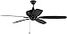 Craftmade SLN52FB5 Sloan?52" Ceiling Fan with Pull Chain, 5 Blades, Flat Black