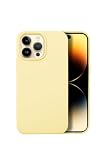 シズカウィル iPhone 14 Pro Max 用 ケース カバー シリコン 耐衝撃 スマホケース コットンキャンディ 1個入り クリーム