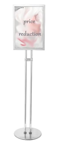 Porte-affiche réglable 44x31 support de panneau sur pied vertical horizontal